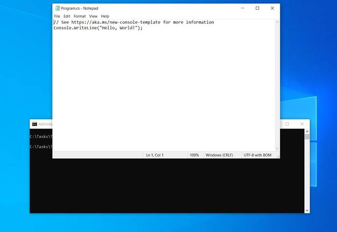 Creating A .NET Application From The CLI